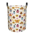 thumbnail image 1 of Vsdgher cute bugs Waterproof Round Large Laundry Basket -Toy Storage Basket, Perfect as Hamper, Kids Room Storage, and Toy Containment-Small, 1 of 6