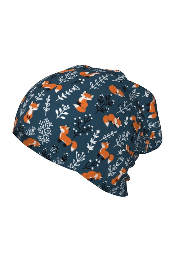 cute fall fox Toddler Beanie Baby Boys Girls Beanies Kids Winter Hats Children Knit Warm Caps