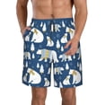 thumbnail image 1 of Vsdgher cute winter bear Men's Beach Shorts, Surfing shorts, Swim trunks, Quick Dry Swim Trunks for Surfing Beach Fun -Small, 1 of 6