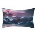 thumbnail image 1 of Vsdgher lighthouse Waves Torrential Rain Print Pillow Cases -Iconic Collection Pillowcases -Extra Soft, Not easy to deform,not pilling Export quality, 1 of 8
