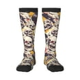 thumbnail image 1 of Vsdgher lips record rock Skull Print Thigh High Socks Extra Long Stretchy Sock Women Over Knee High Opaque Stocking Daily Wear, 1 of 5