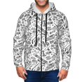 thumbnail image 1 of Vsdgher winter Ski Element Mens Hoodies Zip Hoodie, Hoodies for Men, Zip-up Hooded Sweatshirt-Small, 1 of 5