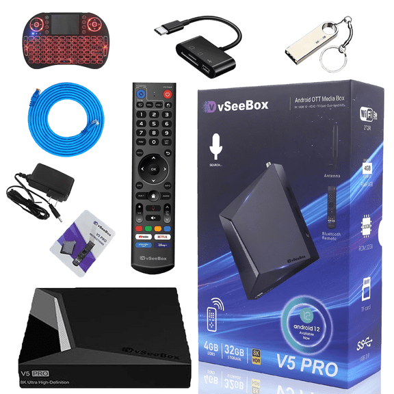 VseeBox V5 pro Smart TV Box 4GB +32GB with Voice Control Parental