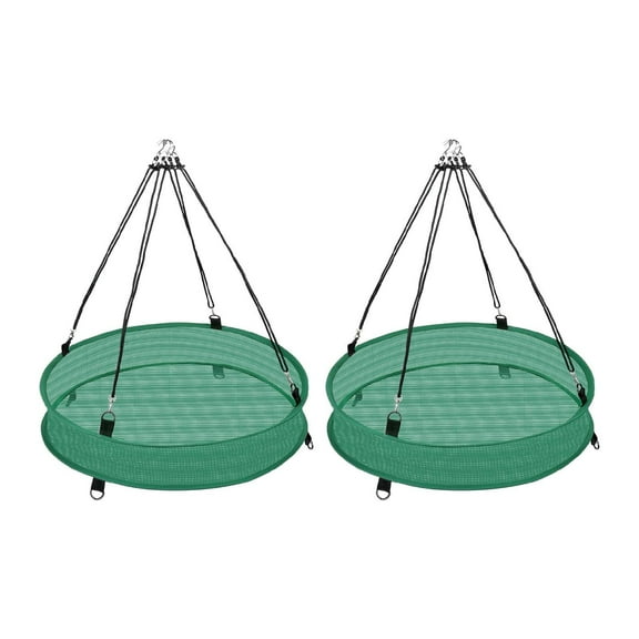 Vsenkes 2 Pieces Bird Seed Catcher Tray Hanging Bird Feeder for Garden Yard