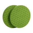 thumbnail image 1 of Vsenkes 2 Pieces Knee Pads Cushion Round Support Pad for Women/Men Home Workout Green, 1 of 9