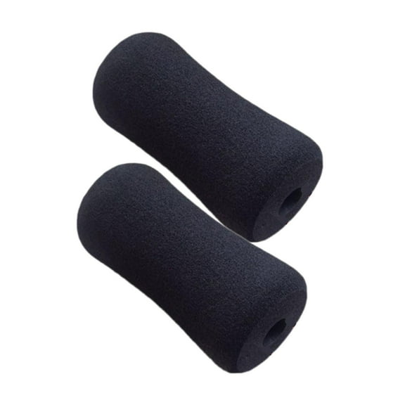 Vsenkes 2Pcs Foam Foot Pad Rollers Handle Grip for Fitness Equipment Workout Bench L