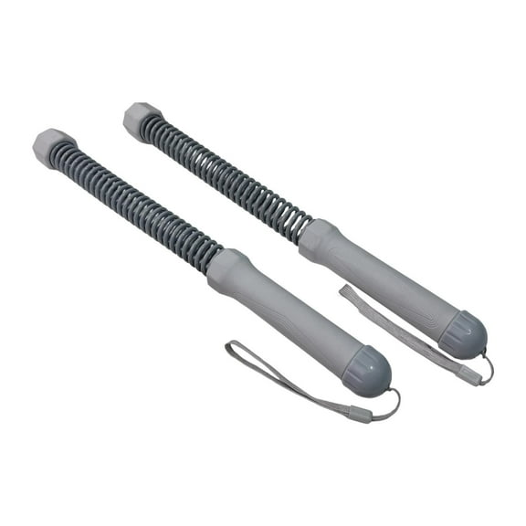 Vsenkes 2Pcs Ropeless Battle Ropes Quiet for Strength Training Office Indoor Outdoor Gray