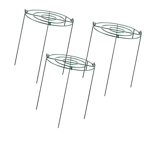 Vsenkes 3 Pieces Peony Cages and Supports Metal for Hydrangea Vegetables Tall Plants Circles