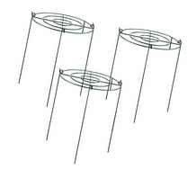 Vsenkes 3 Pieces Peony Cages and Supports Metal for Hydrangea Vegetables Tall Plants Circles