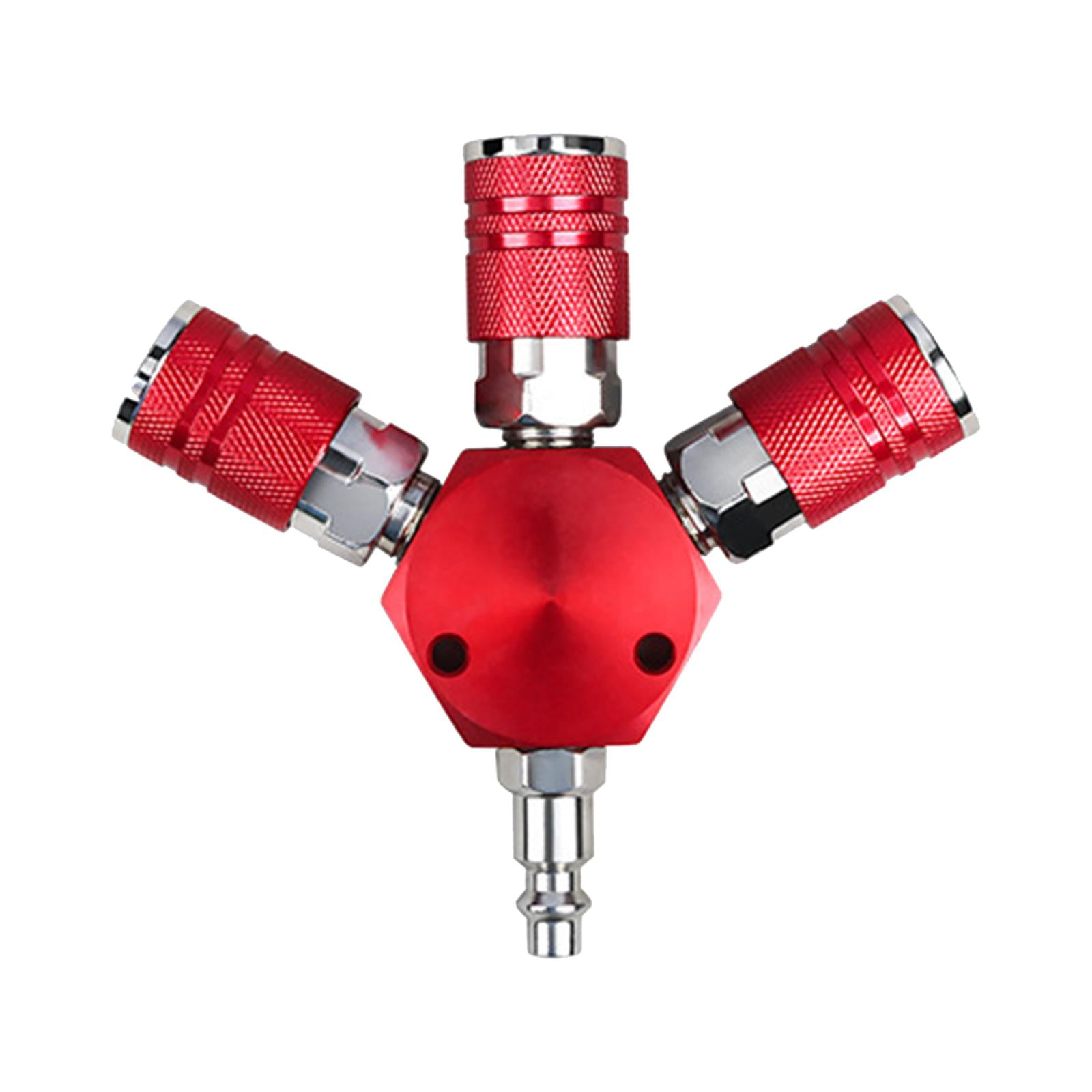 Vsenkes 3 Way Air Hose Fitting Adjustable Standard Universal Air