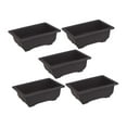 thumbnail image 1 of Vsenkes 5 Pieces Flower Pots Simple Containers for Office Yard Indoor Outdoor Plants Rectangular Large, 1 of 9