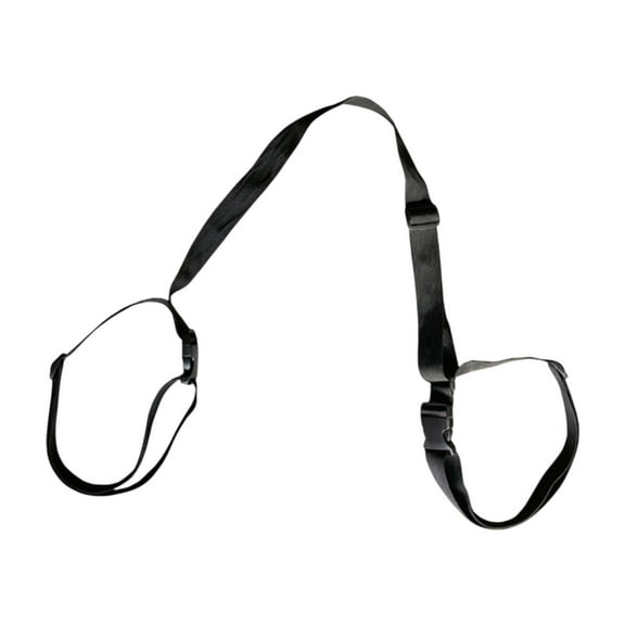 Vsenkes Adjustable Gym Mat Carrier Strap Outdoor Multifunctional Mat Strap Black