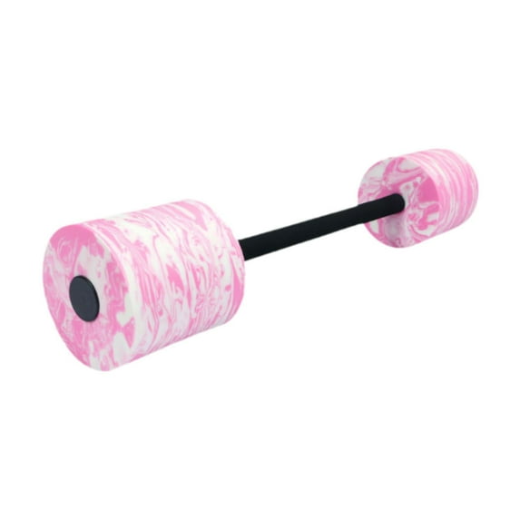 Vsenkes Aquatic Dumbbell Versatile Water Workout Training Tool Exercise Swim Barbell Pink