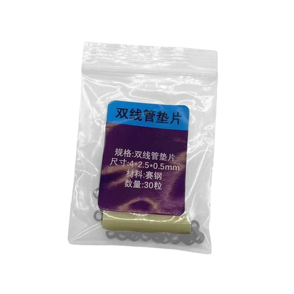 Vsenkes Badminton Racket Grommets Eyelets Gaskets Rings Portable Grommet Tube Protection for Maintaining Repair Stringing Accessories 30PCS