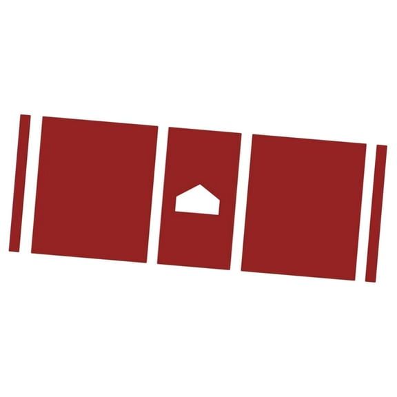 Vsenkes Baseball Hitting Mat Baseball Batting Mat Indoor Outdoor Auxiliary Tool Hitting Red