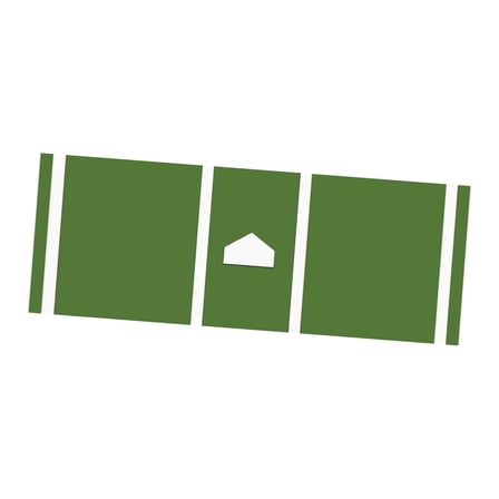 Vsenkes Baseball and Softball Hitting Mat Wear Resistant for Beginner Friends and Family green