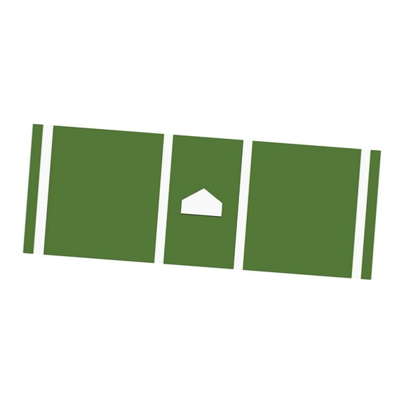 yotijay Baseball and Softball Hitting Mat Wear Resistant for Beginner Friends and Family green