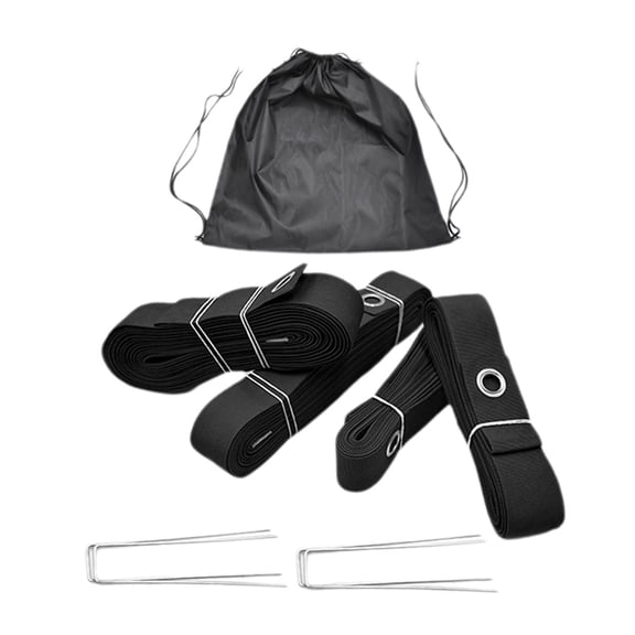 Vsenkes Beach Volleyball Lines Borderline Field Workout Exercise Portable Lines Marking Court Marker Kit for Outdoor Sports Grassland Black