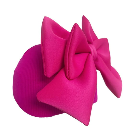 Vsenkes Bow Ski Helmet Cover for Women Girls Cartoon Cute Outdoor Sports Soft Winter Rose Hat