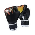thumbnail image 1 of Vsenkes Boxing Gloves Fighting Gloves Sparring Gloves for Muay Thai Karate Grappling Black for Kids, 1 of 9