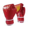 thumbnail image 1 of Vsenkes Boxing Gloves Fighting Gloves Sparring Gloves for Muay Thai Karate Grappling Red for Adults, 1 of 9