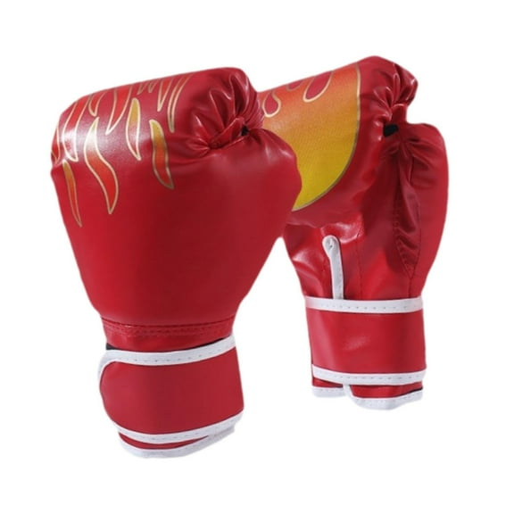 Vsenkes Boxing Gloves Fighting Gloves Sparring Gloves for Muay Thai Karate Grappling Red for Adults