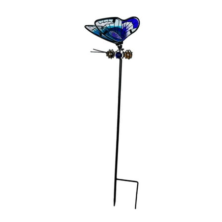 Vsenkes Butterfly Garden Stake Decorative Garden Decor for Courtyard Walkway Pathway Blue