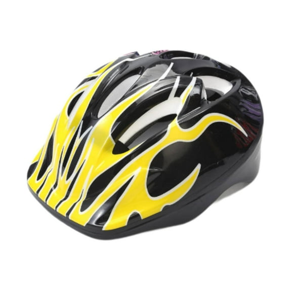 Vsenkes Children Helmet Impact Resistance Multipurpose Roller Skating Helmet Yellow