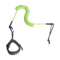 thumbnail image 1 of Vsenkes Coiled Surfboard Leash Lightweight Paddle Leash for Outdoor Shortboard Kayak Green, 1 of 9