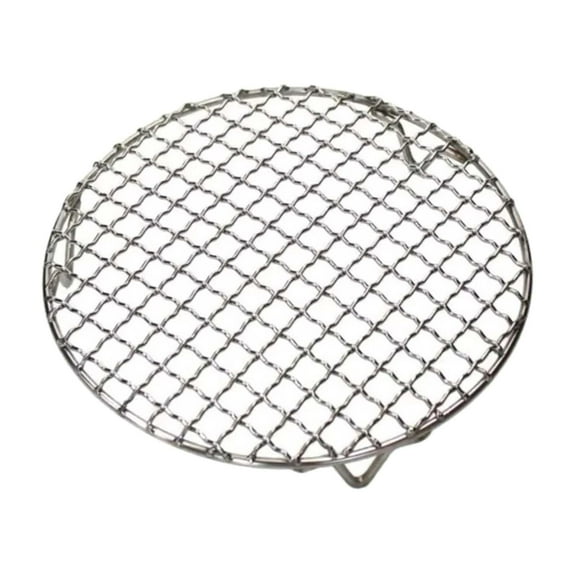 Vsenkes Cooking Rack Non Stick Stainless Steel Wire Roaster for Hiking Party Camping 29.5cm