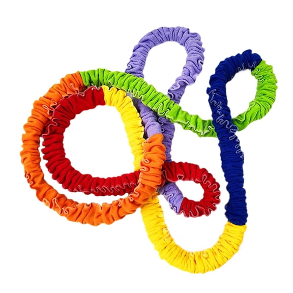 Vsenkes Cooperative Stretch Rope Dynamic Movement Exercise Prop for Family Child Gym 4m