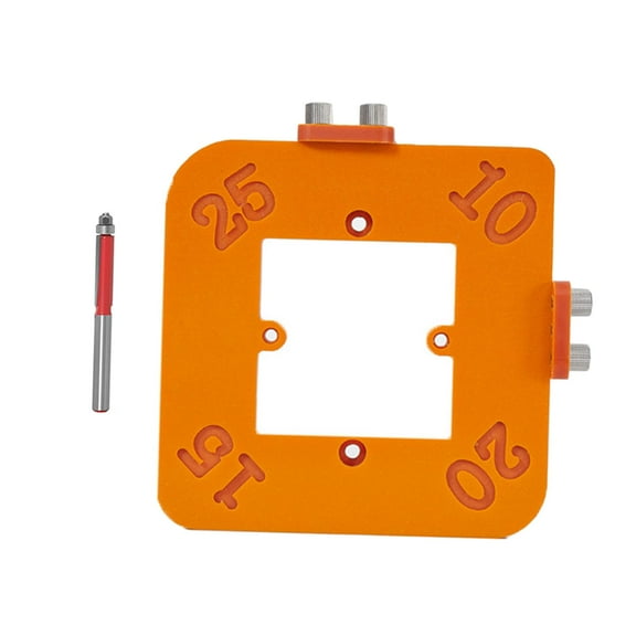 Vsenkes Corner Jig Woodworking Tool Circle Cutting Template Jig Round Corner Template Professional Compact 8mm Thick R10 to 25