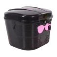 thumbnail image 1 of Vsenkes Electric Bike Basket Front Mounted with Lock Cargo Rack for Shopping Black and Pink, 1 of 9