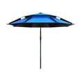 thumbnail image 1 of Vsenkes Fishing Umbrella Shade Shelter UPF 50+ Market Umbrella Waterproof Parasol 360  degree Adjustable for Garden Patio Deck Sports Beach Blue, 1 of 7