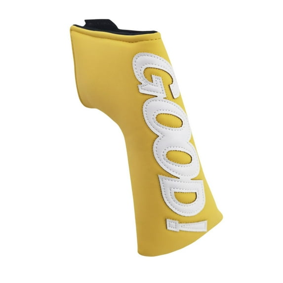 Vsenkes Golf Blade Putter Head Cover Club Case for Women Golfer Traveling Yellow