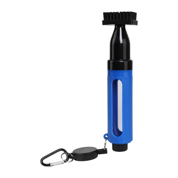 Vsenkes Golf Club Cleaner Brush Bottle Professional Convenient Easy to Use Golf Groove Cleaning Tool for Outdoor Sports Women Black Blue