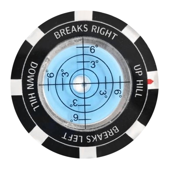 Vsenkes Golf Green Reader Ball Marker Golfer Gift for Men & Women Round Bubble Level Blue