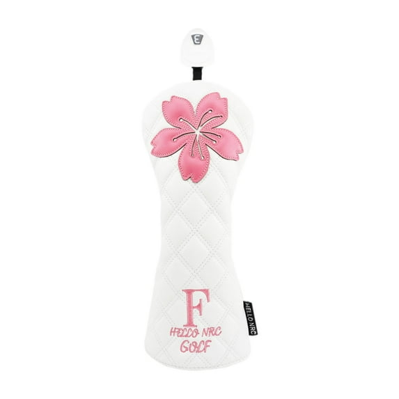 Vsenkes Golf Head Cover Golf Headcover Wear Resistant Golf Cue Protect Case Sleeve Protector for Golfer Men Women Outdoor FW White