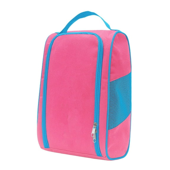 Vsenkes Golf Shoes Bag Accessories Shoe Carry Bag for Camping Sports Track and Field Pink