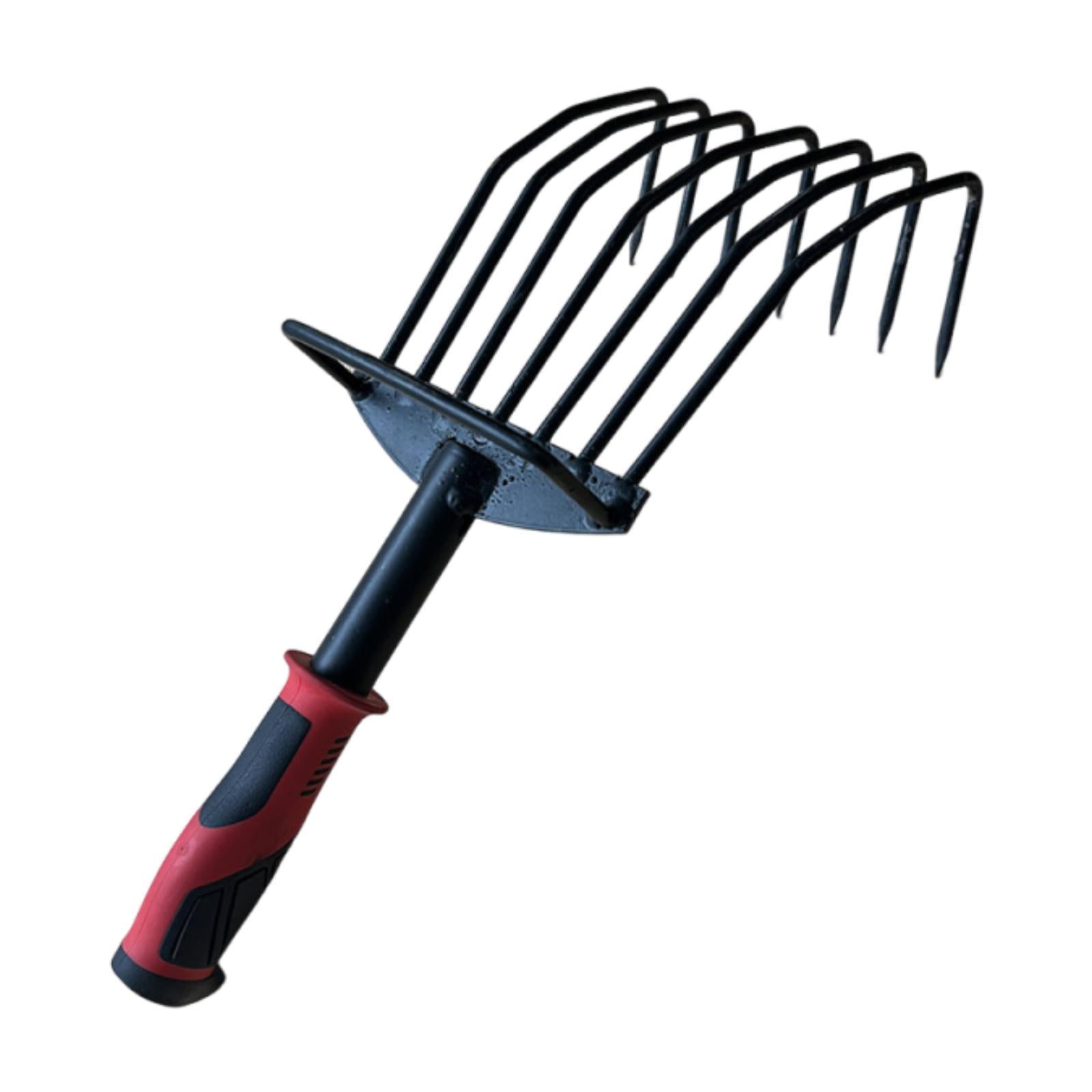 Digging Rake Head Vsenkes Hand Rake Digging Heavy Duty Lightweight Garden Rake for Yard ...