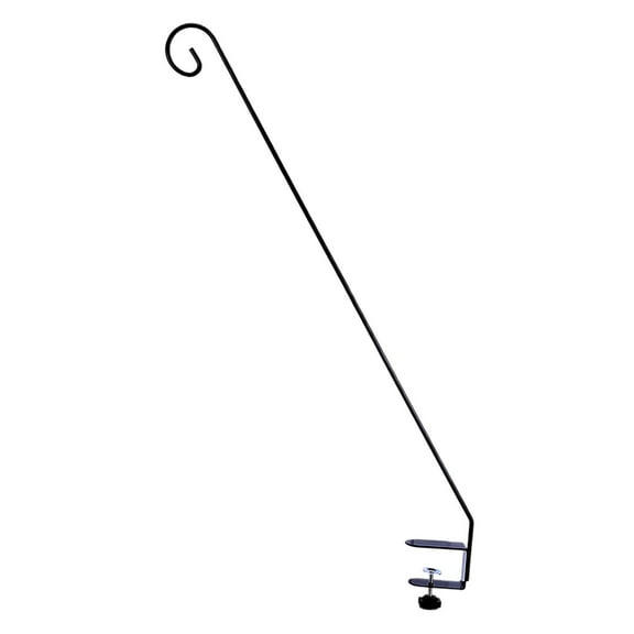 Vsenkes Heavy Duty Shepherds Hook Removable Feeding Station for Outside Garden Flower Po 1 hook