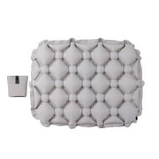 Vsenkes Inflatable Seat Cushion Breathable Air Cushion Seat for Lawn Walking Stadium Gray