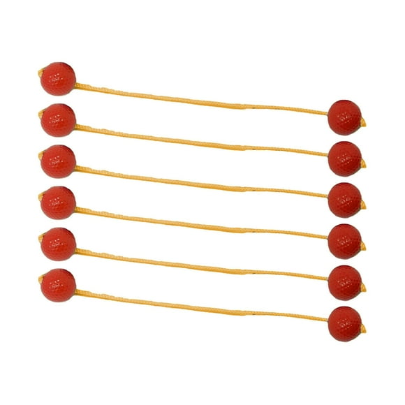 Vsenkes Ladder Balls Backyard Games Outdoor Replacement Sports Lawn Ladder Toss Game 6pcs Red