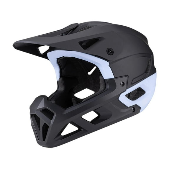 Vsenkes Mountain Bike Helmet Mountain & Road , Lightweight, Ventilation, Breathable with Removable Chin Pad, Cycling Helmet Black Blue
