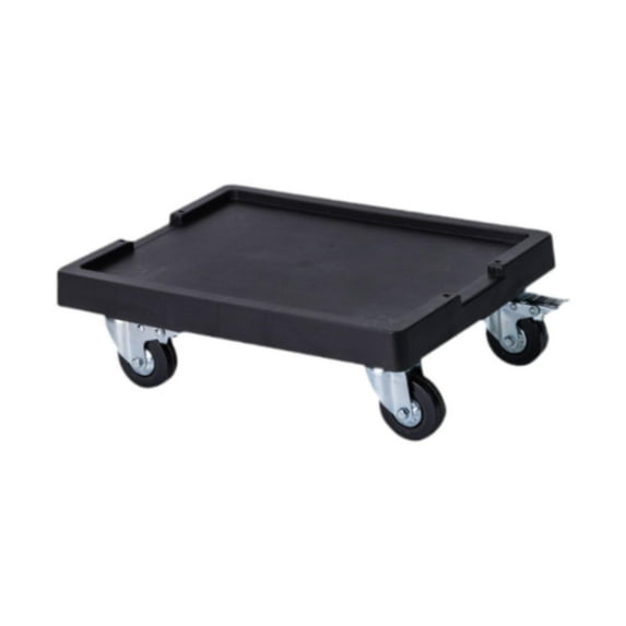 Vsenkes Pallet Trolley Accessories Planter Stand with Wheel for Home Office Backyard black