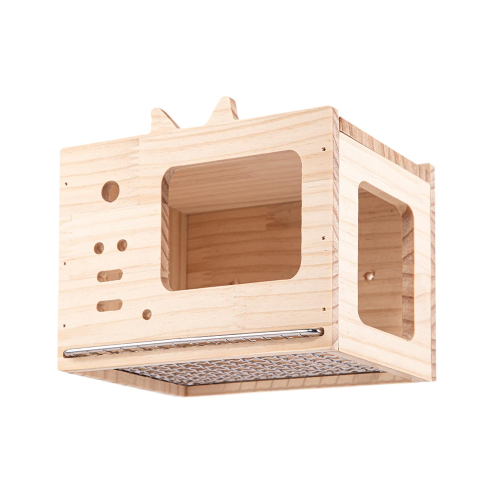 Curated visual reference: Fresh Look at Vsenkes Parrot Wood House Rust Resistant Solid Wooden Rat Cage