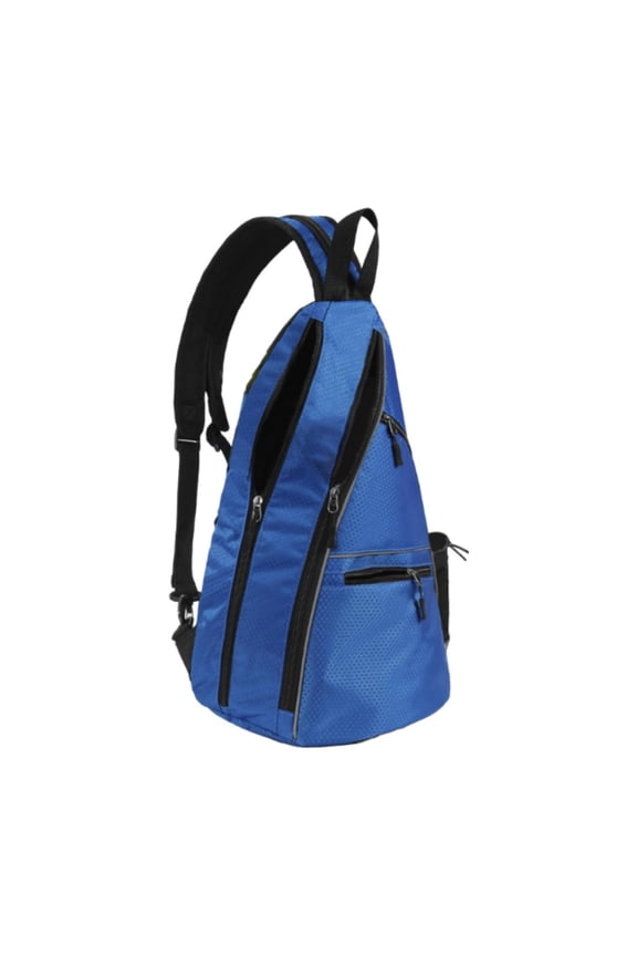 Pickleball Backpack Beginners with Zipper Crossbody Bag Pickleball Bag Blue