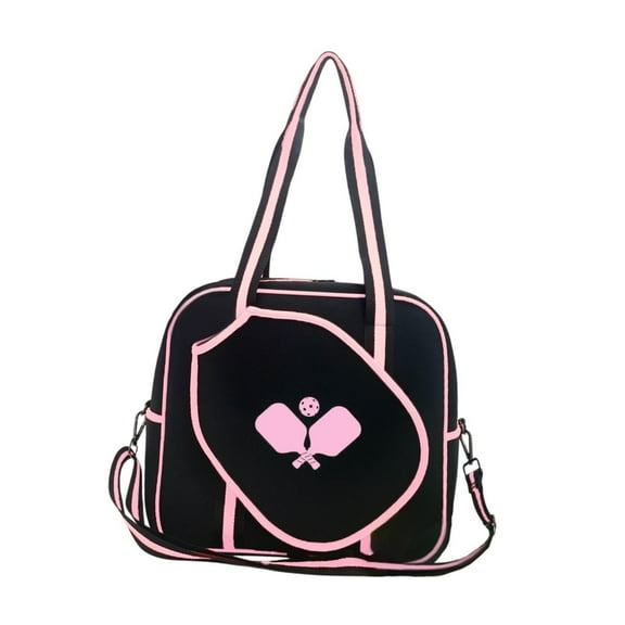 Vsenkes Pickleball Bag Handbag Gym Bag Outdoor Sports Shoulder Bag Pink