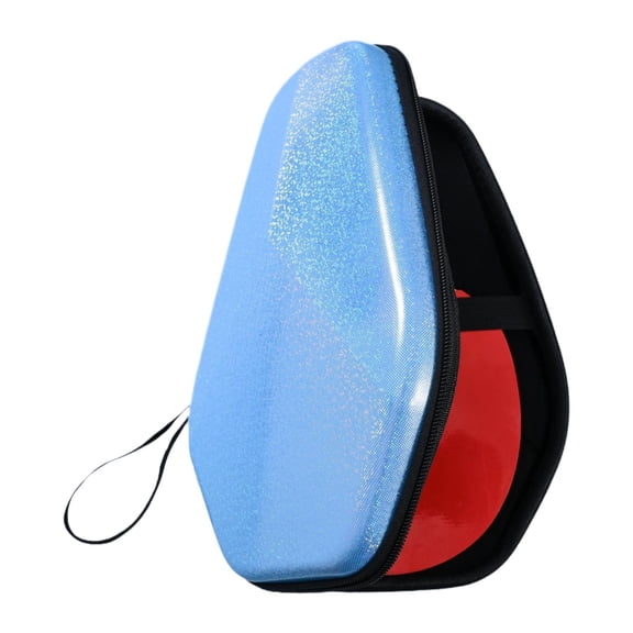 Vsenkes Pong Paddle Case Double Carrier Holder Bag Table Tennis Two Paddle Case Blue
