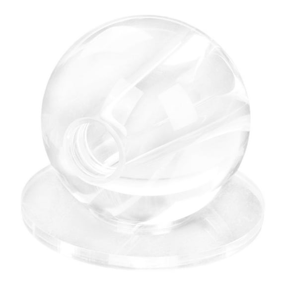 Vsenkes Pool Ball Training Acrylic Sturdy Aiming Practice Tool Snooker Training Ball Hole 16mm Clear